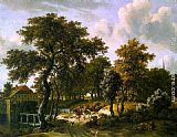 Meindert Hobbema The Travelers painting